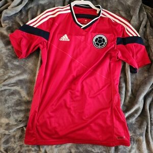 COLOMBIA NATIONAL TEAM 2014 ADIDAS AWAY INTERNATIONAL SOCCER JERSEY Mens